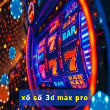 xổ số 3d max pro