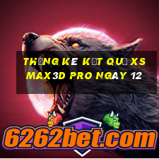 THỐNG KÊ KẾT QUẢ xs Max3D Pro ngày 12