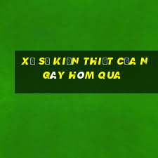 xổ số kiến thiết của ngày hôm qua