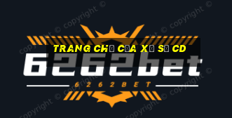 Trang chủ của xổ số CD