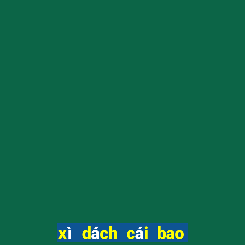 xì dách cái bao nhiêu được xét