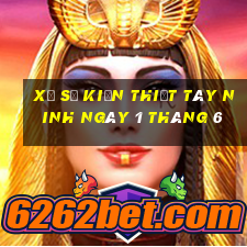 xổ số kiến thiết tây ninh ngày 1 tháng 6