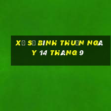 xổ số bình thuận ngày 14 tháng 9