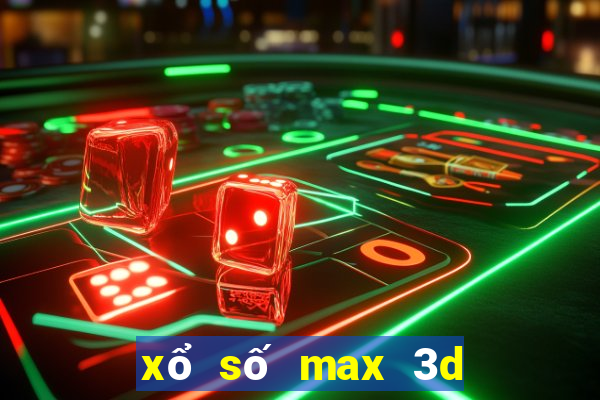 xổ số max 3d pro cách chơi