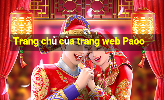 Trang chủ của trang web Paoo