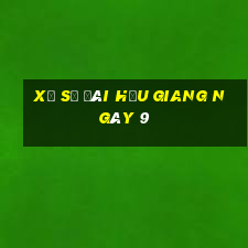 xổ số đài hậu giang ngày 9