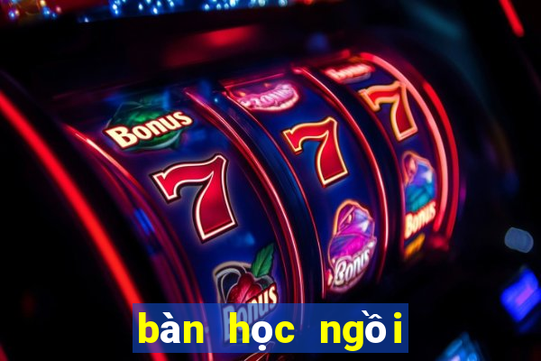 bàn học ngồi bệt có giá sách