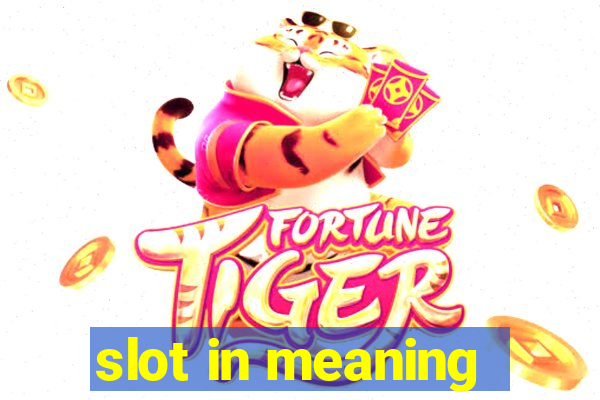 slot in meaning