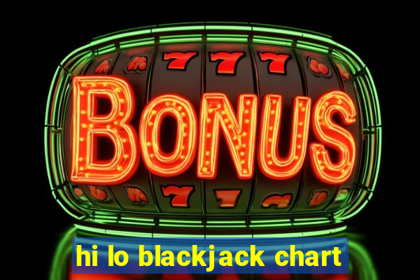 hi lo blackjack chart