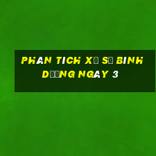 Phân tích Xổ Số bình dương ngày 3