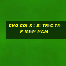 cho coi xổ số trực tiếp miền nam