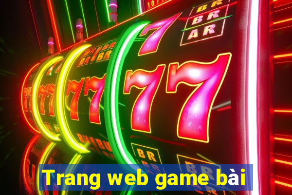 Trang web game bài