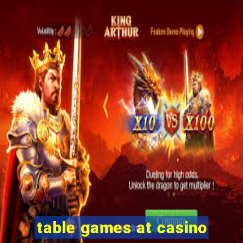 table games at casino