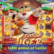 table games at casino