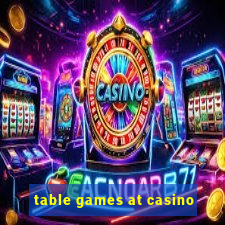 table games at casino