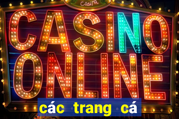 các trang cá cược uy tín