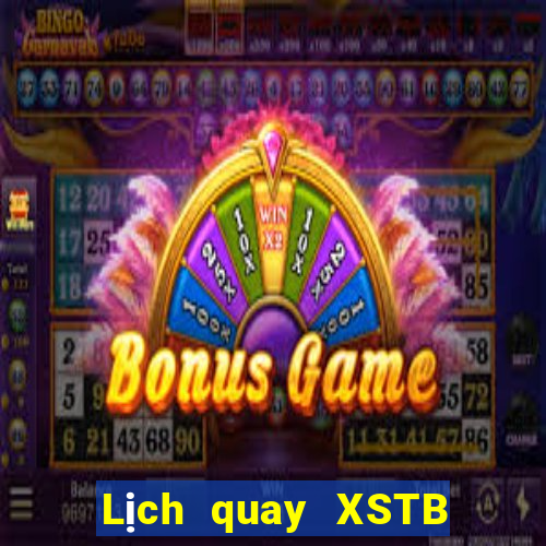 Lịch quay XSTB ngày 26