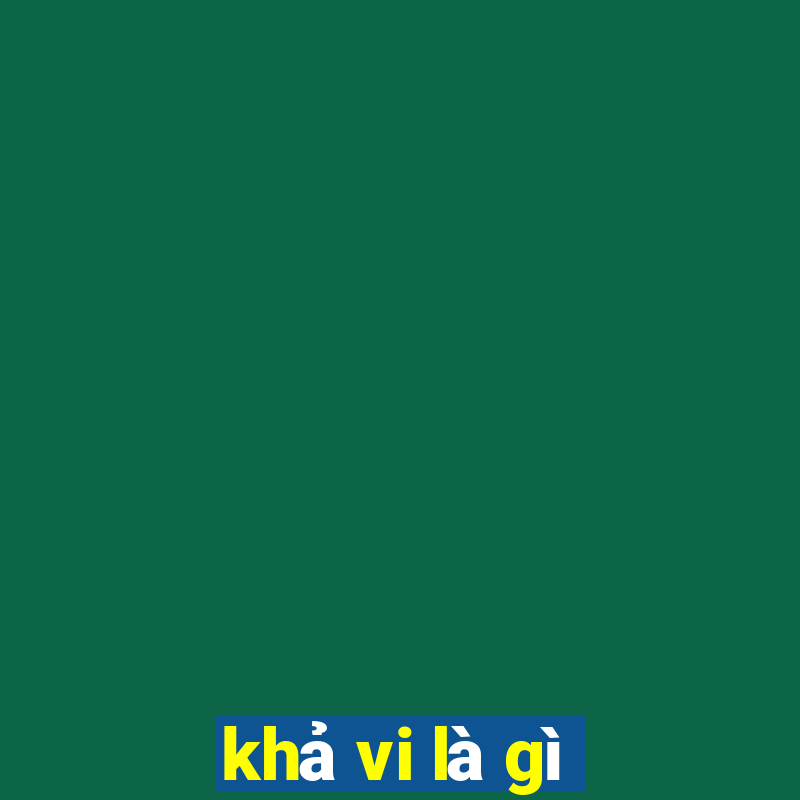 khả vi là gì