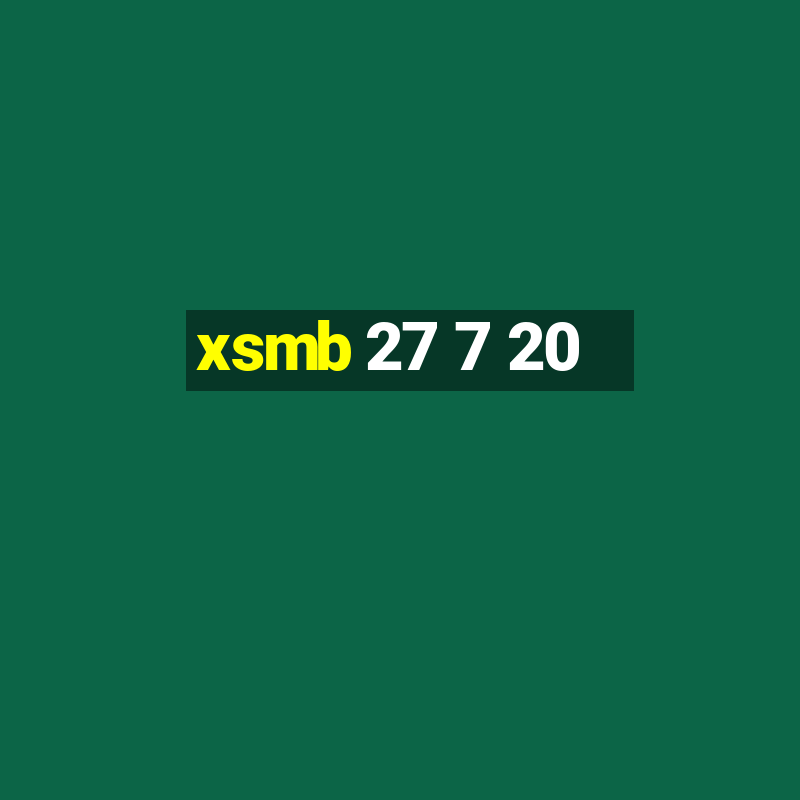 xsmb 27 7 20