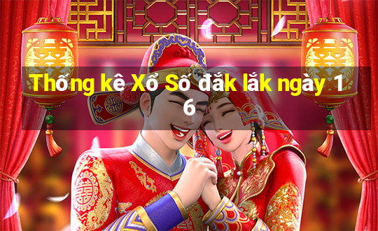 Thống kê Xổ Số đắk lắk ngày 16