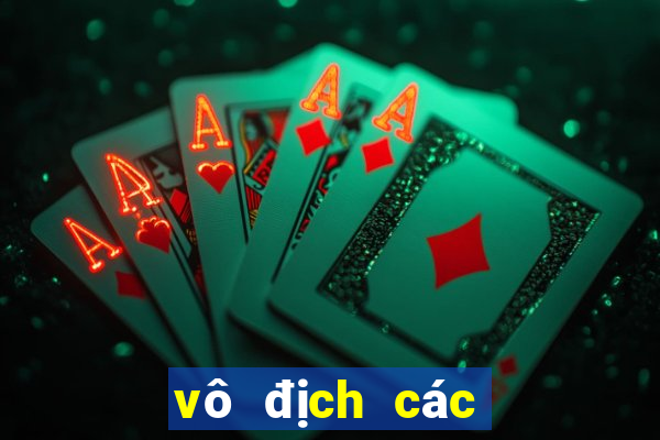 vô địch các clb châu âu bxh