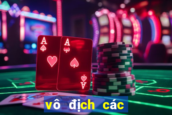 vô địch các clb châu âu bxh