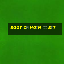 boot cổ ngắn đế bệt