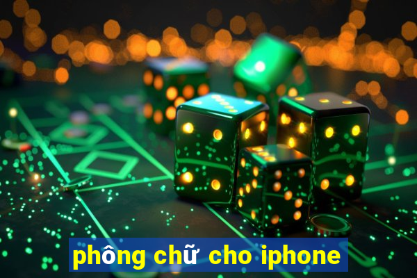 phông chữ cho iphone