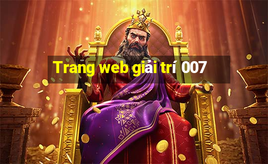 Trang web giải trí 007