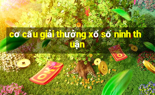 cơ cấu giải thưởng xổ số ninh thuận