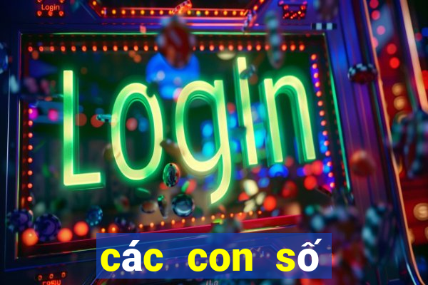 các con số đề từ 00 đến 99