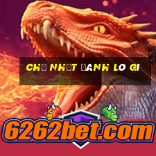 chủ nhật đánh lô gì