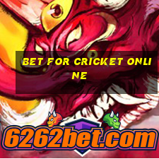 bet for cricket online