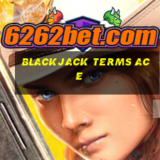 blackjack terms ace