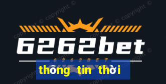 thông tin thời tiết những ngày tới