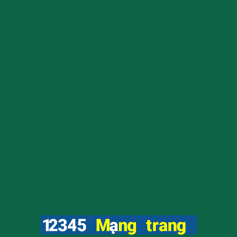 12345 Mạng trang wed xổ số