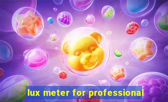 lux meter for professional