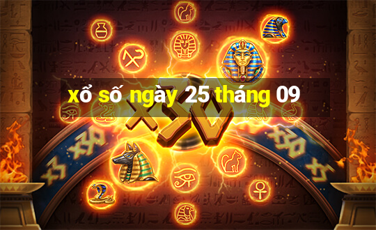 xổ số ngày 25 tháng 09