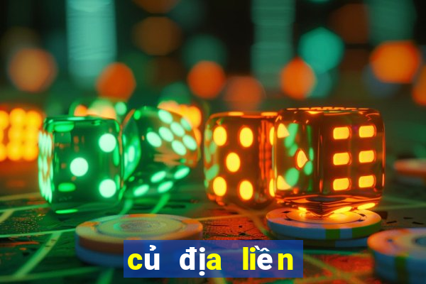 củ địa liền làm gia vị