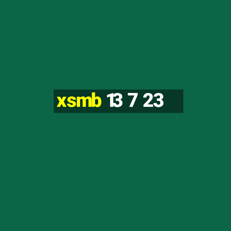 xsmb 13 7 23