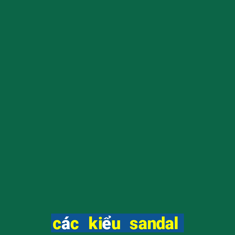 các kiểu sandal đế bệt