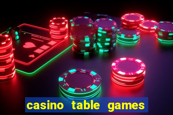 casino table games dual rate