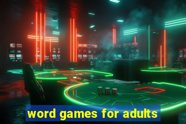 word games for adults