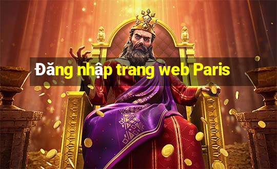 Đăng nhập trang web Paris