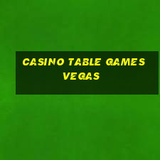 casino table games vegas