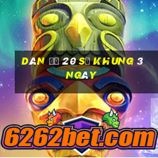 dàn đề 20 số khung 3 ngày