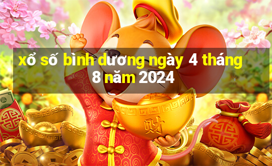 xổ số bình dương ngày 4 tháng 8 năm 2024