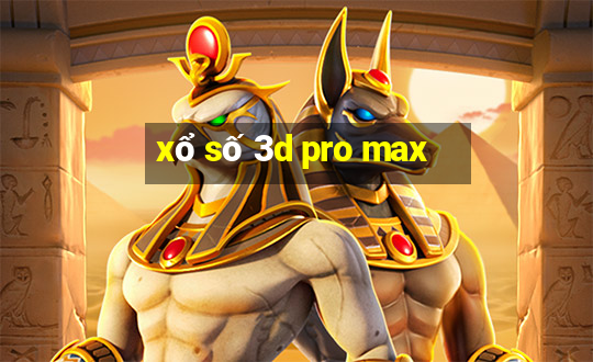 xổ số 3d pro max