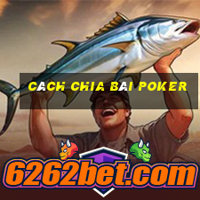 cách chia bài poker