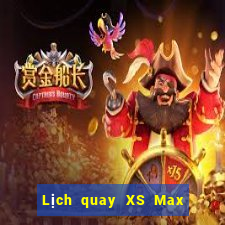 Lịch quay XS Max 4D ngày thứ sáu